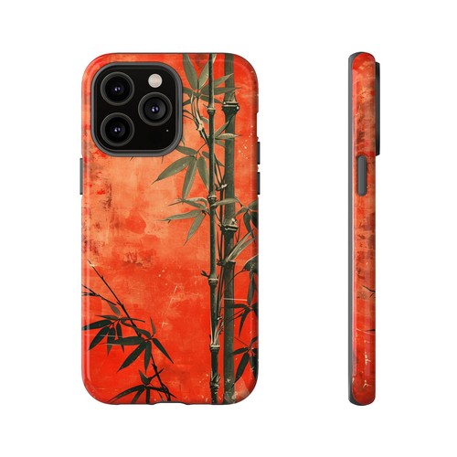 Bamboo Shoots Red - Phone Ink Case for iPhone, Galaxy, Pixel - Picture 82 of 281