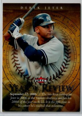 2007 Fleer Year in Review #DJ Derek Jeter ~ NY Yankees ~ The Captain!