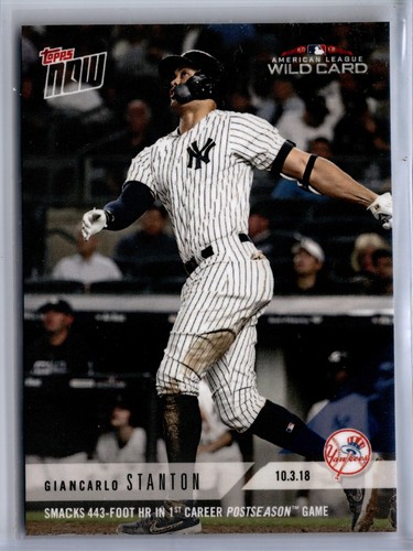 2018 Topps Now 837 Giancarlo Stanton