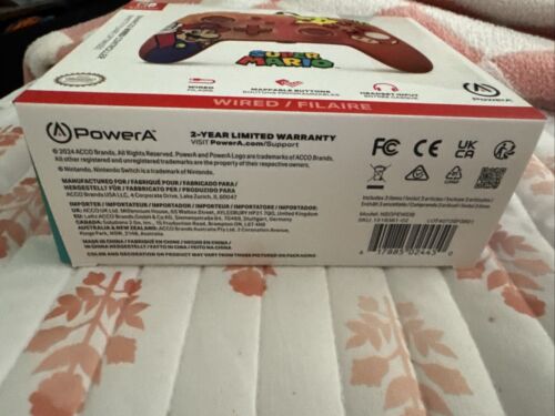 ⚡️Nintendo Switch Wired Remote controller Red/Gold Super Mario Edition 🆕 - Picture 3 of 6