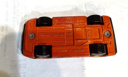 🏁 Matchbox Ferrari 308 GTB No. 70 Orange / Red 1981 Made in England 🏁 - Picture 8 of 8
