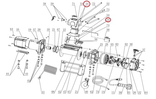 Smittybilt 97515-24 Control Box Mount Brkt And Hdw For X20 GEN2 15.5K ...