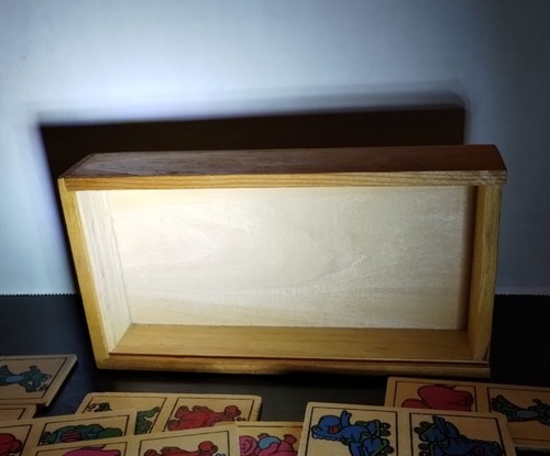 Vintage Double Six Dominoes Set Cardinal Original Dark Red Vinyl Case very nice! - Picture 5 of 11