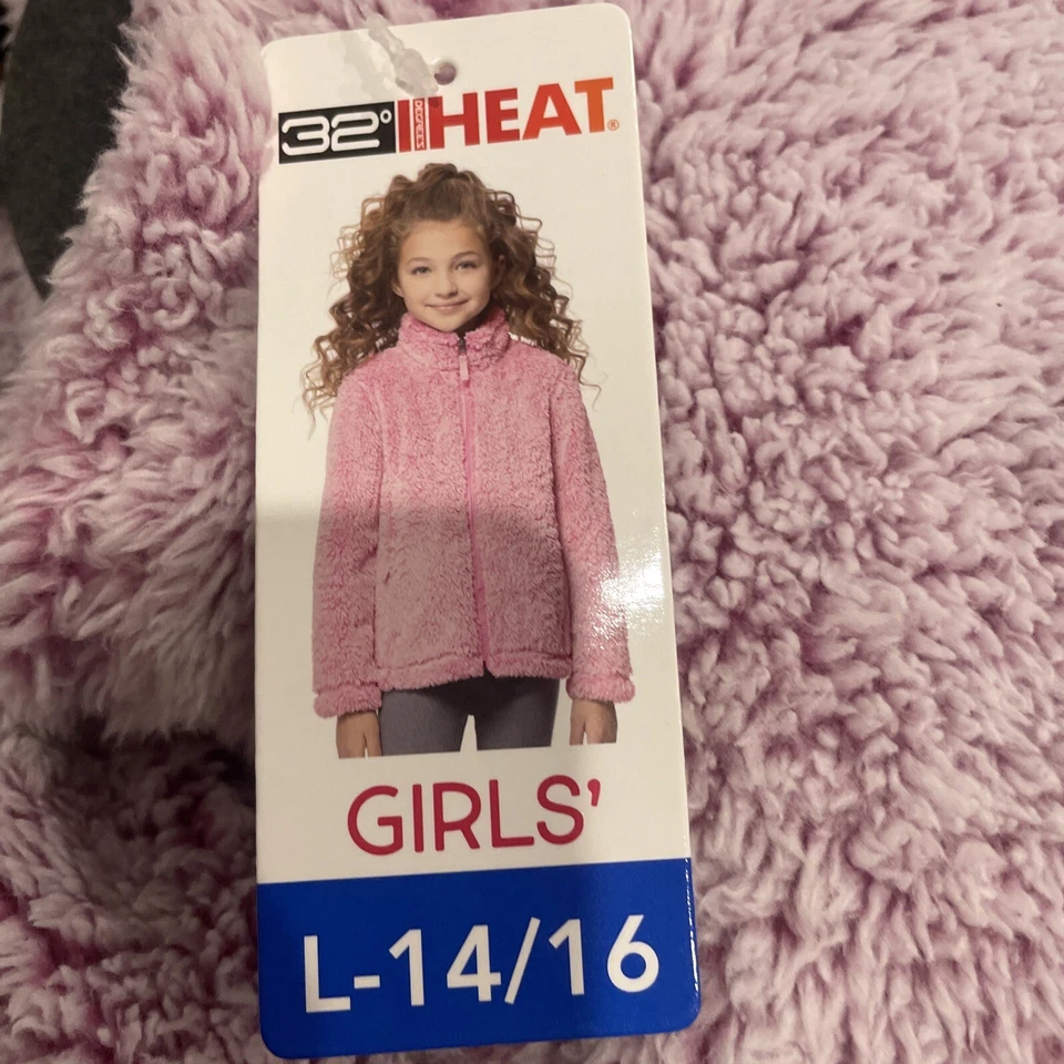 Chaqueta polar rosa 32 Degrees para niña TALLA JUVENIL LRG 14/16 ¡¡¡Rosa brillante!!!! Foto 4 de 4