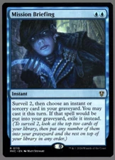 Mission Briefing 0110 Non Foil Rare Murders at Karlov Manor MTG NM