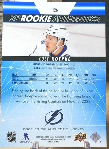 2022-23 Upper Deck SP Authentic Rookie Authentics u-pick - Picture 42 of 62