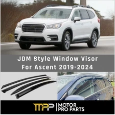For 2019-24 Subaru Ascent JDM Style Window Vent Visor Sun Rain Guards Deflectors