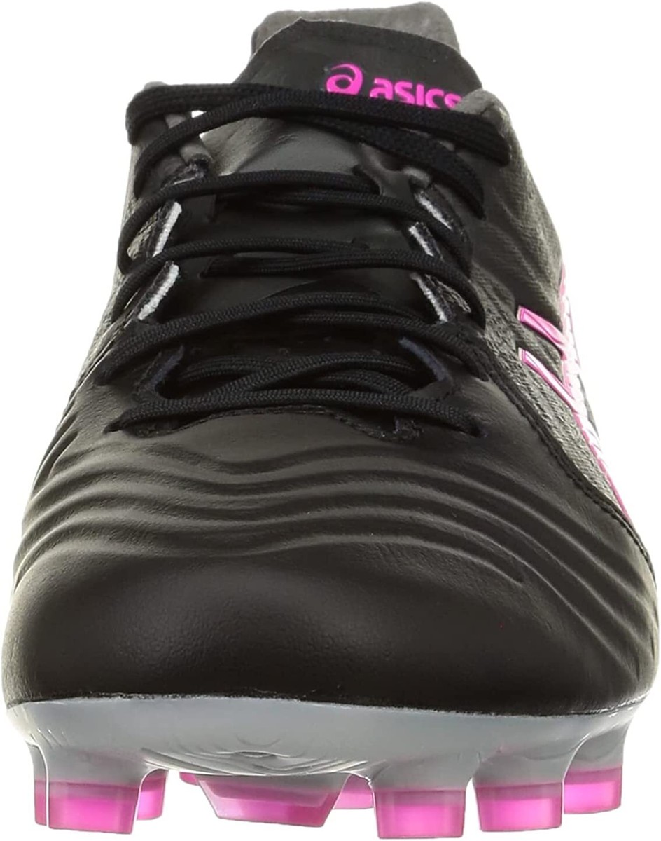 asics pink and black footy boots