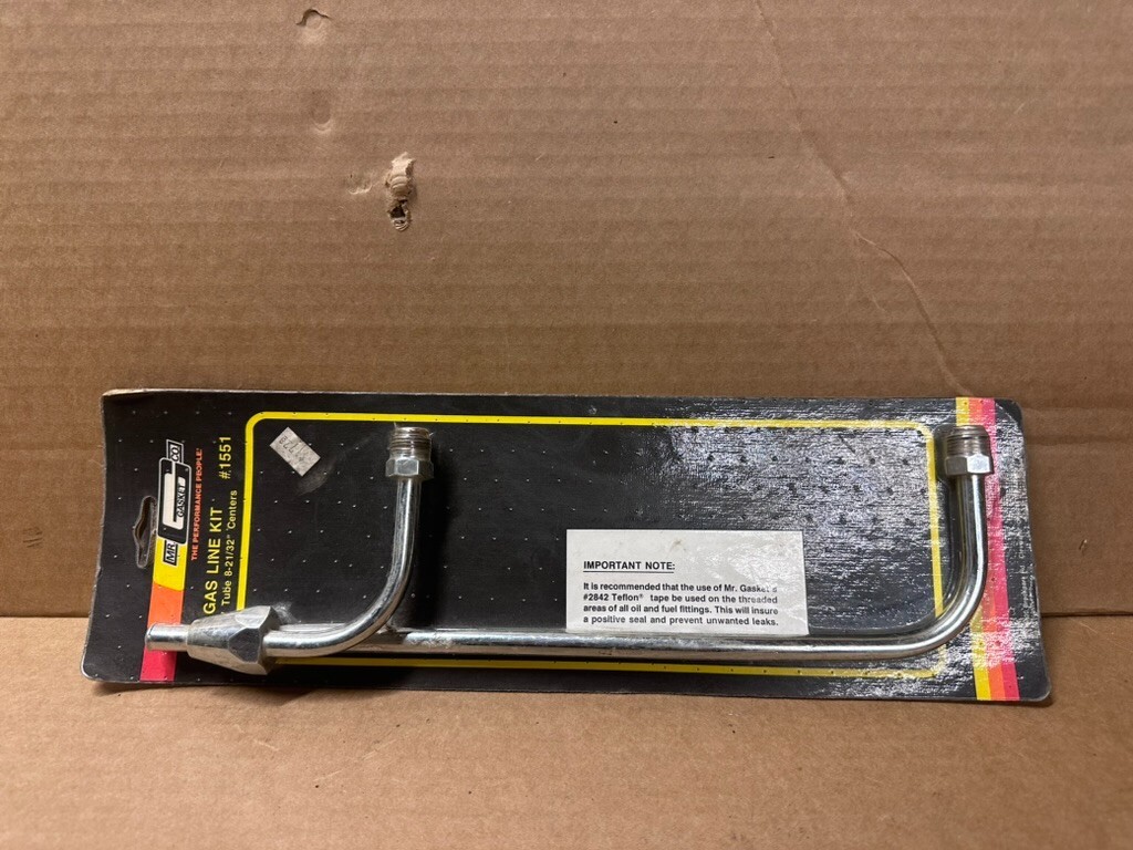 Mr Gasket Holley Dual Feed Carburetor Gas Line Kit 1551 NEW eBay