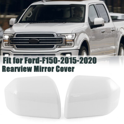 For 2015-2020 Ford F150 Top White Pair Replacement Side Mirror Covers
