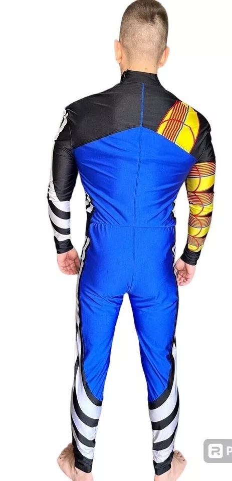 Rare Vintage ADIDAS WINSPEED Cycling Suite Body Costume Winter Patch Logo L - Image 2 of 4