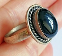 BEAUTIFUL POST MEDIEVAL VINTAGE SILVER SEAL RING WITH RARE STONE