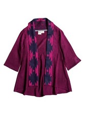ROXY Girls' INDIE COZY Cardigan - Magenta Purple - Size Medium [12/14] - NWT