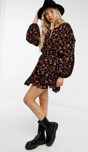 Free People Flower Fields Mini Dress in 
