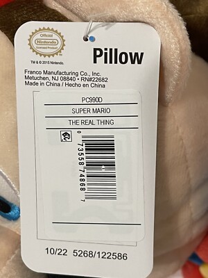 専用　1 Official Nintendo Super Mario Plush Pillow 22” Toy, Limited