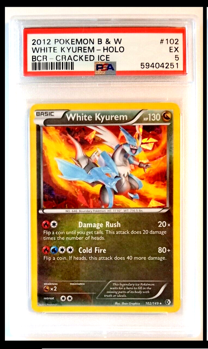 Pokemon B&W Cracked Ice White Kyurem Holo #102 PSA 5 | eBay