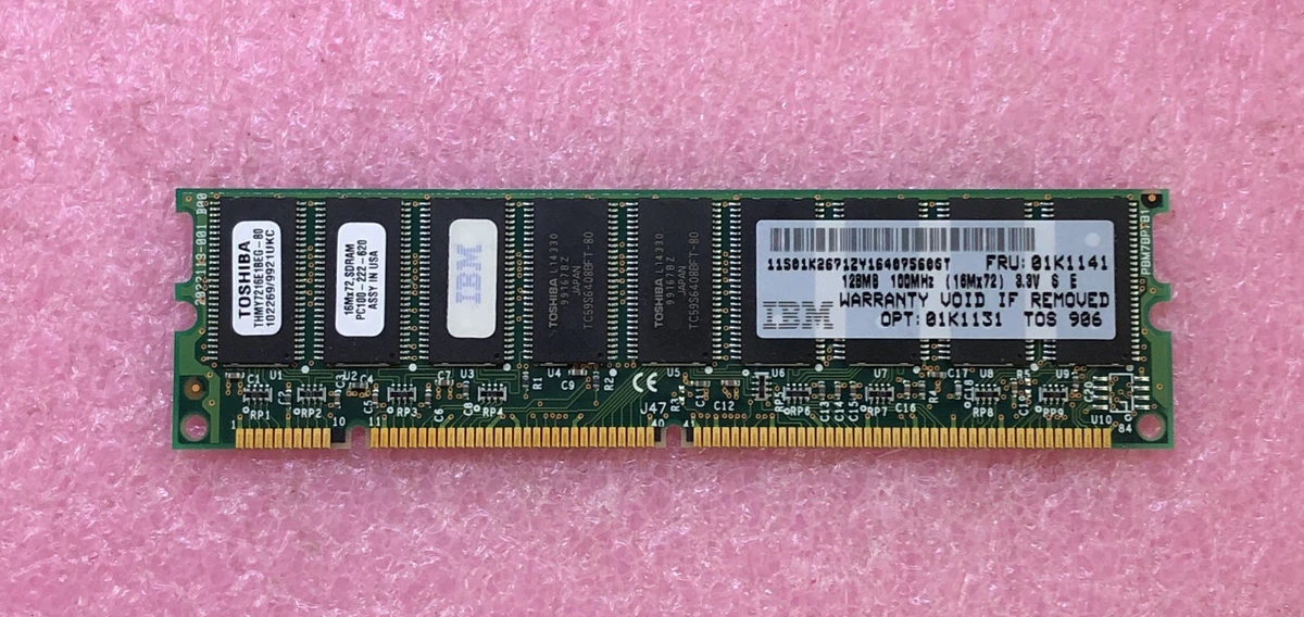 Toshiba DIMM Computer Memory (RAM) 128 MB Total Capacity for sale
