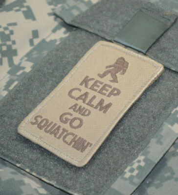 US Wald Firefighter Service Dezent Hook-Velkrö Aufnäher: Keep Calm 'N Go Bigfoot