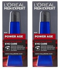 2 x Boxes L'Oreal Men Expert Power Age Revitalising Eye Care. 3 Actions Formula.