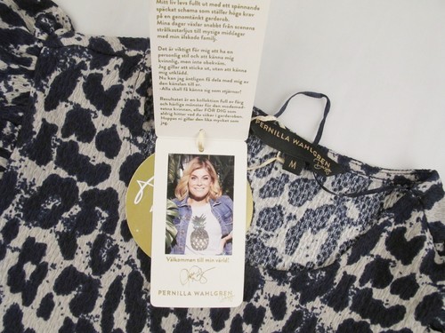 NWT PERNILLA WAHLGREN Scandi Designers Blue Boho Relaxed Fit Viscose Dress M - Picture 18 of 22