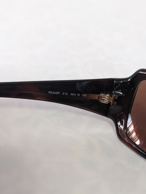 VINTAGE FENDI FS342R 215 ACETATE OVAL SUNGLASSES MADE IN  display picture 3