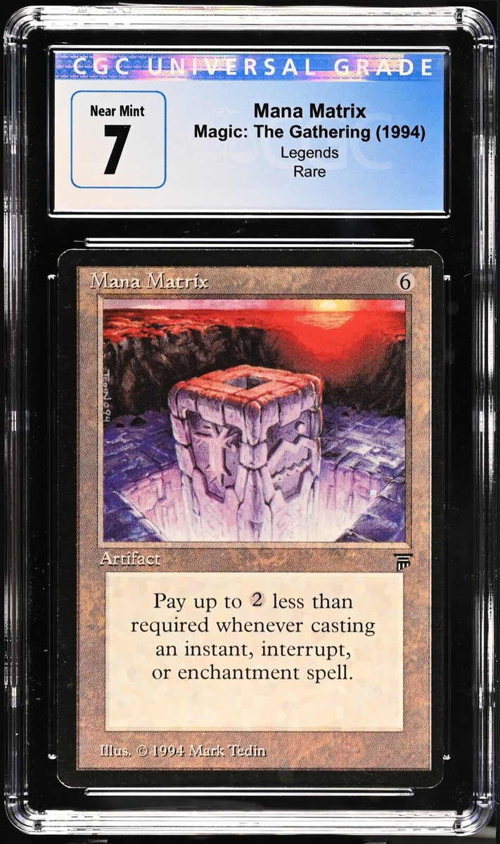 マジック：ザ・ギャザリング MTG mana matrix Magic: The Gathering MTG Mana Matrix [Legends] Graded CGC 7 Near