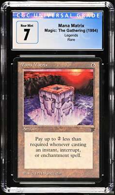 マジック：ザ・ギャザリング MTG mana matrix Magic: The Gathering MTG Mana Matrix [Legends] Graded CGC 7 Near