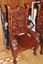 eight throne chair-antique carved griffin-eagle ornate victorian museum -c. 1900