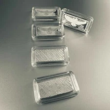 GORGEOUS! 1 Bar Pure .999 Silver Eagle 1 x 5 Gram Bar Quality Monarch Mint USA