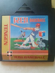 Tengen RBI Baseball Black Cart (Nintendo Entertainment System) NES Tested Sleeve