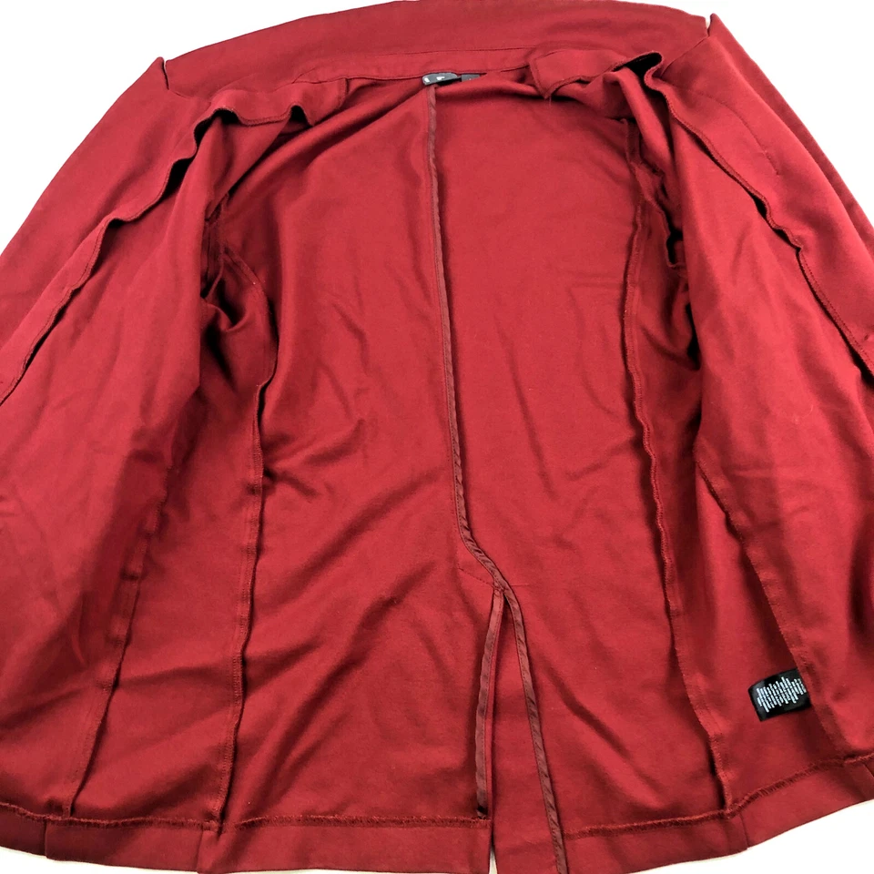 Blazer WORTHINGTON Feminino Ajuste Clássico Frente Aberta Ponte Grande Nova Orleans Vermelho - Imagem 4 de 4