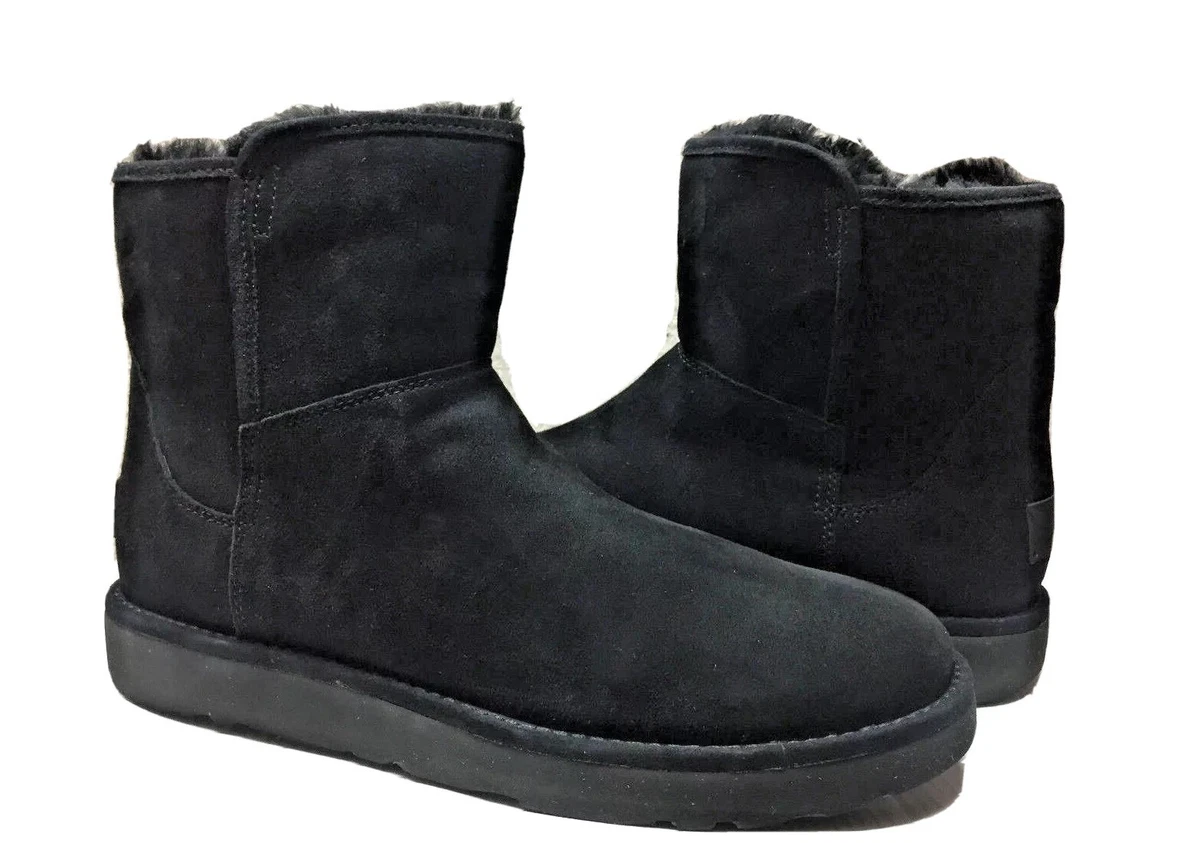 UGG CLASSIC MINI ABREE II NEGRO GAMUZA NEGRA BOTA EE. UU. 10 EU 41 UK 8 NUEVO