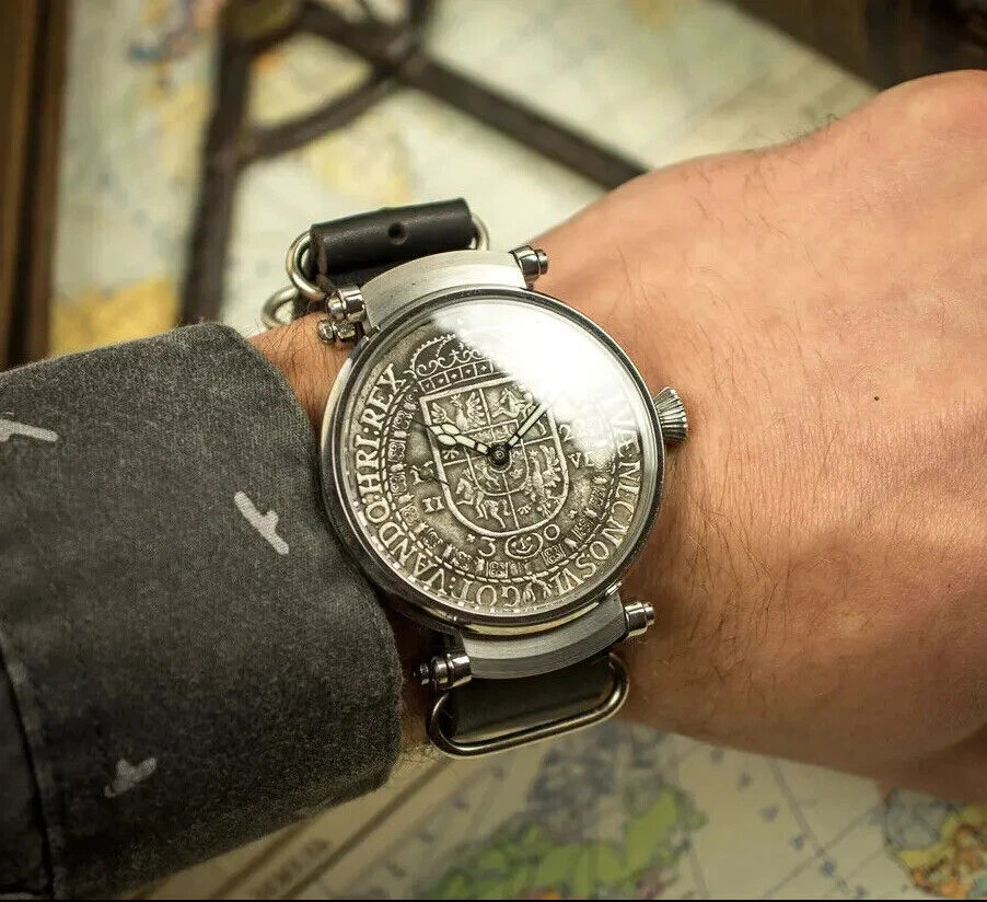 Silver coin best sale watch