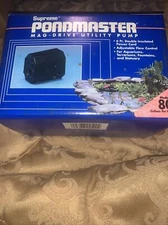 80 GPH Pondmaster Fountain Pond pump w/ adjustable flow control. 6ft power cord