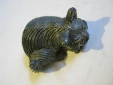 Heavy Sleeping Fat Cat 1 3/4" Four Troy Ounces Handcrafted Pewter Made in USA