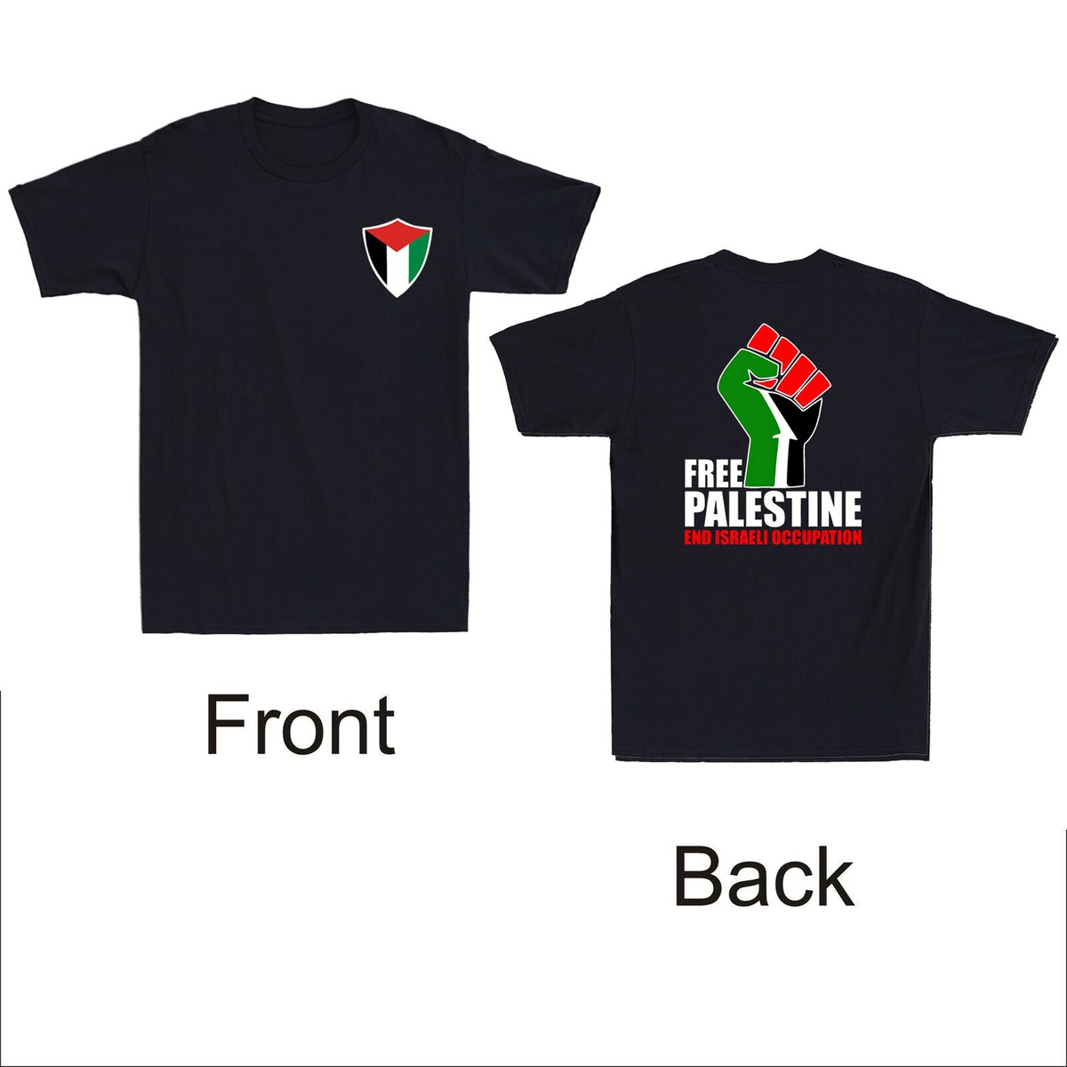 T-shirt Palestina Libera Bandiera Di Gaza Liber - Foto 7
