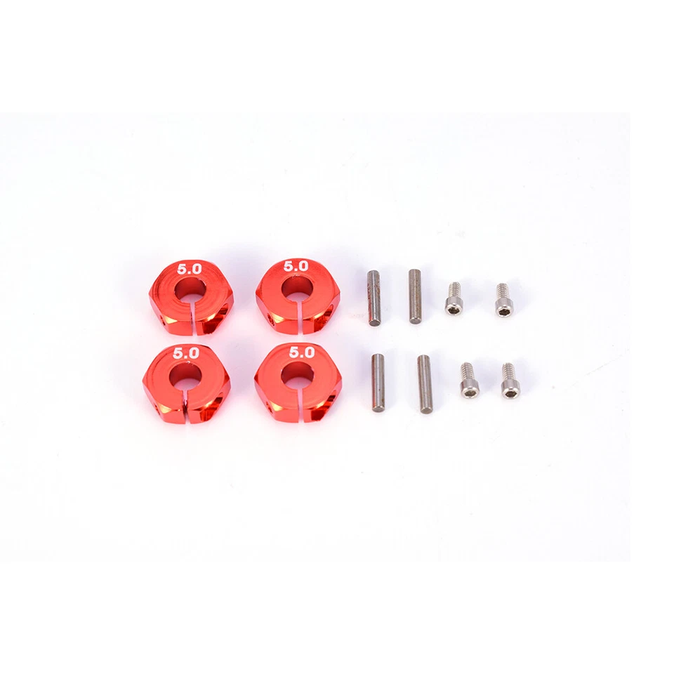 4PCS Aluminium 5mm Dicke Rad Sechskant 12mm für Schrauben HSP HPI 1:10 RC Auto - Bild 2 von 4