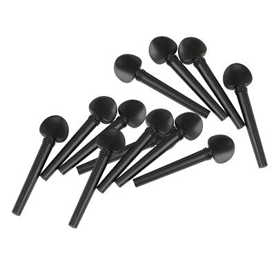 12x Ebenholz Violine Stimmwirbel Ersatzteile Geigenstimmen