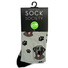Black Labrador socks Ladies quality cotton mix novelty Dog lover stocking filler