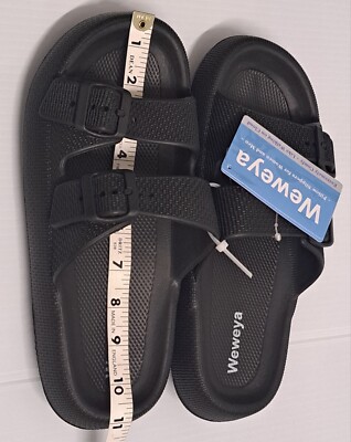 Weweya Sandals Men Pillow Slippers Double Adjustable Buckle  display picture 3
