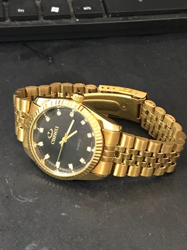 CHENXI 36mm Black Dial Fluted Bezel Quartz Men's Watches, Run (Lot2015) - Picture 6 of 10