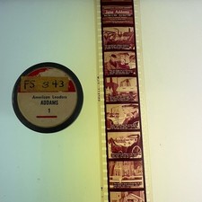 Vintage Classroom Film Strip Projector Slide - Jane Addams