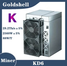 Goldshell KD6 Miner ASIC KDA Kadena 29.2Th/s 2560W Built-in Power Supply