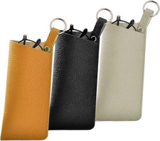 Soft Sunglasses Bag, Portable Glasses Case with Clip, Travel Glasses Organizer P