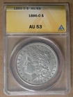 $1 1886-O Morgan Silver Dollar ANACS AU53 New Orleans Mint * AvenueCoin