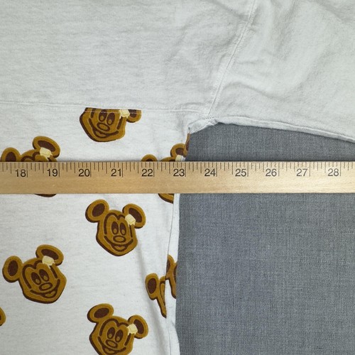 Disneyland Spirit Jersey Shirt Mens Large White Waffle Mickey Pullover Park 1955 - Picture 13 of 15