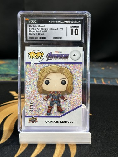 2023 UPPER DECK MARVEL FUNKO 🔥 CAROL DANVERS 04/99 CONFETTI CGC 10