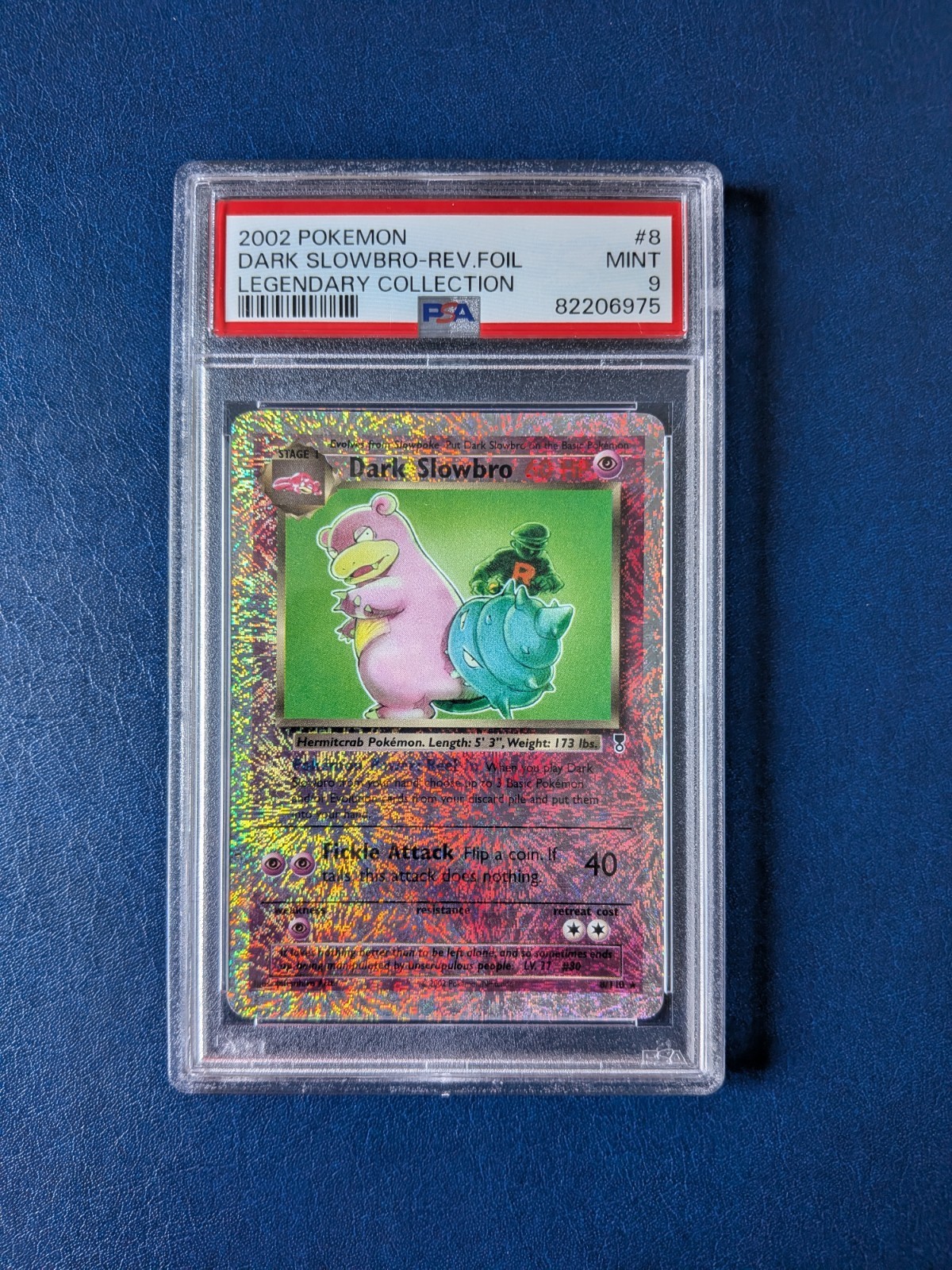 Pokemon TCG Dark Slowbro Reverse Holo 8/110 Legendary Collection PSA 9 WOTC Card