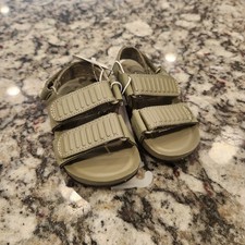 CAT JACK Toddler Boys Strap Footbed Sandals Khaki Green TODDLER SIZE 5 NWT