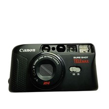 Canon Sure Shot Telemax Point and Shoot Film Camera Black FOR PARTS